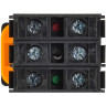 Кнопка с подсветкой IEK MASTER MI-BT60-11D-3-12-K04 d=22мм 1NO+1NC красная MI-BT600-11D-3-12-K04